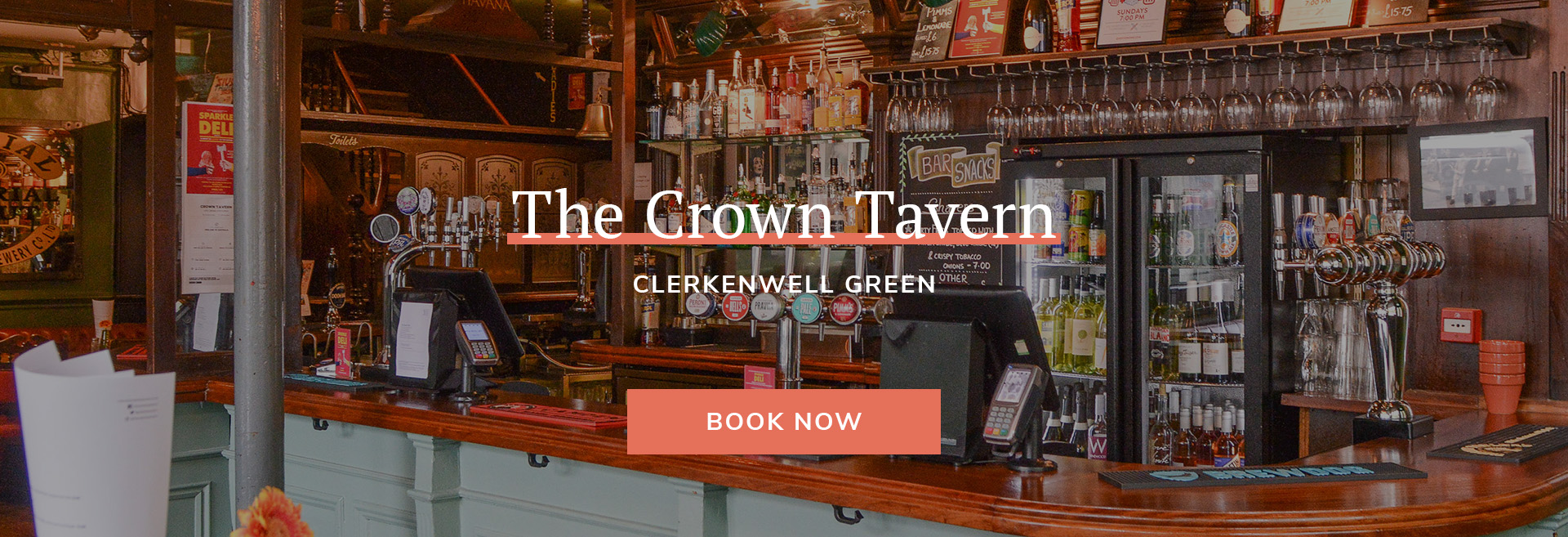 Come down to your local pub at The Crown Tavern in London